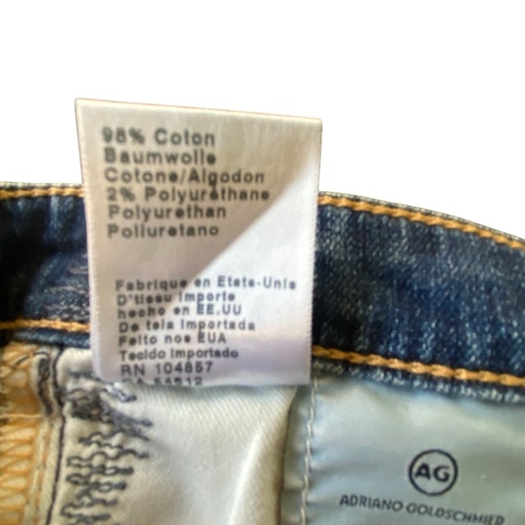 Ag Adriano Goldschmied Vintage Distress Blue Skinny Legging Ankle Jean SZ 26 - Picture 9 of 15